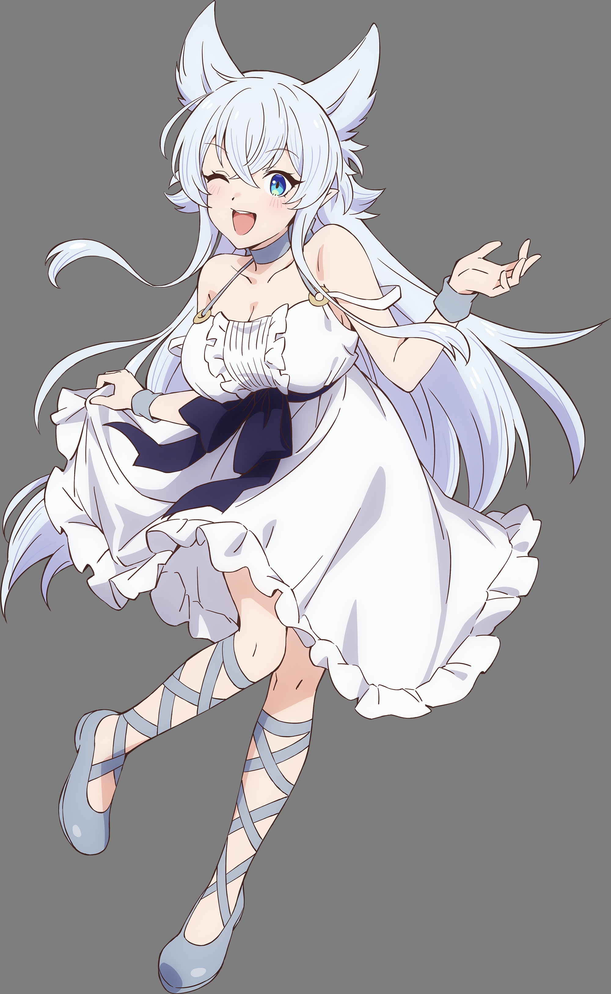 lv2 kara cheat datta motoyuusha kouho no mattari isekai life fenrys animal ears cleavage dress lv2 kara cheat datta motoyuusha kouho no mattari isekai life fenrys animal ears cleavage dress